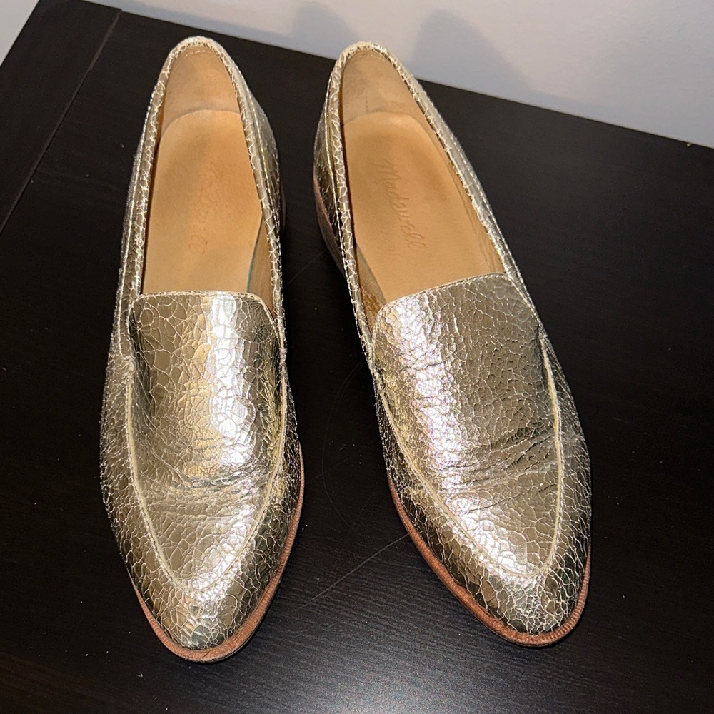 Madewell Shimmering Gold Flats